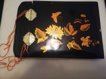 Album photo chinois en bois peint