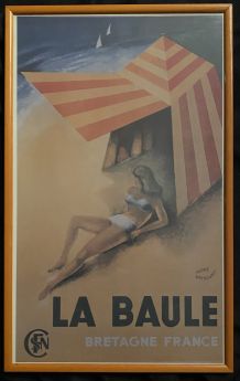 Affiche LA BAULE encadrée