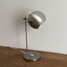 Lampe Eye ball. 1970. Inox brossé.