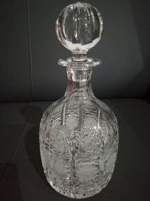 Carafe À Liqueur En Cristal De Bohème De Pologne 