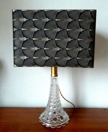 Lampe art déco abat-jour sur-mesure rectangulaire 