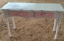 Console 2 tiroirs 1900 pieds tournés 