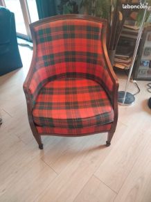 Bergère à motif écossais