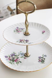 Plateau porcelaine vintage