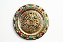 Calendrier Maya métal peint