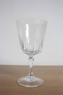11 verres à eau, Cristal d’Arques, modèle Versailles