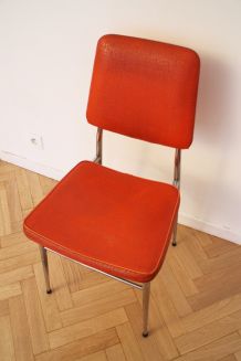 Chaise vintage pas cher orange 70's