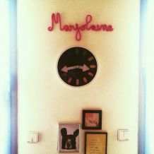 Prénom AU CHOIX tricot vintage décoration enfance