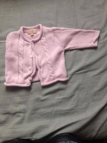 gilet bébé rose pas cher