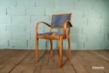 CHAISE BRIDGE "RAFAELA" assise et dossier restaurés jean's Levis 501