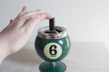 cendrier boule de billard vintage