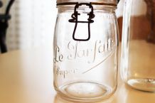 Bocal en verre vintage Le Parfait