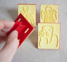 4 tampons encreurs Nathan "Bonne nuit les petits"