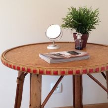 Table d'appoint en rotin 