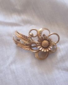 broche en or 18k vintage années 50