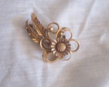 broche en or 18k vintage années 50