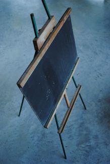 Tableau d'ecolier enfant vintage