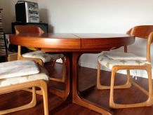 Table vintage en teck salon
