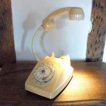 Lampe Téléphone vintage, Socotel S63 crème