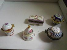 Piluliers porcelaine