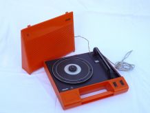 Electrophone, Tourne Disques des seventies Philips AF 180 orange.