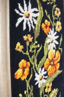 canevas de fleurs vintage encadrés 