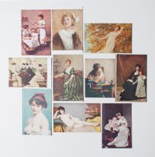 lot de cartes postales de collection