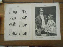 VIEUX PAPIER 1892 SPECIAL NOEL HISTOIRE SANS PAROLE DE CARAN D'ACHE PARTITION NOEL EN LORRAINE LHERMITTE