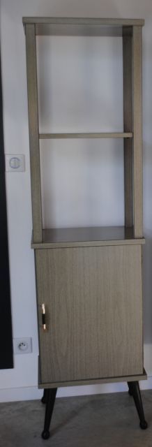 Meuble étagère formica vintage année 50