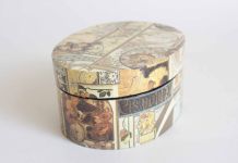 boîte à bijoux aux dessins art déco