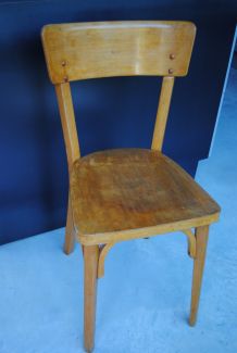 2 Chaises de bistrot Emile Baumann vintage années 50