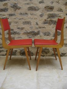 paire de chaises design scandinave