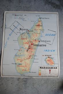 Carte scolaire Rossignol Madagascar et la communeauté Francaise