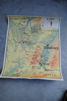 Carte scolaire Rossignol Nord et Est de la France