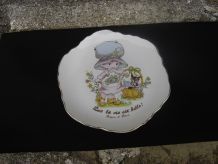 assiette décorative petite fille