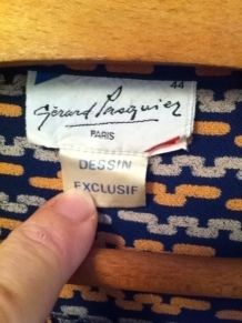 Robe plissée vintage Gérard Pasquier