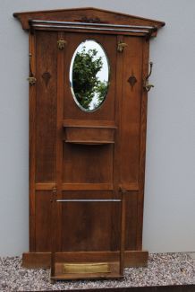 Vestiaire porte manteau ancien en bois