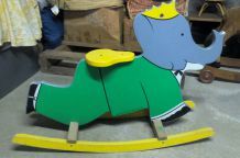 Bascule en bois Babar - fabriqué en France par Vilac