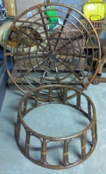 Fauteuil papasan en rotin