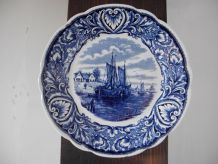 Assiette murale Faïence "Royal Sphinx" Petrus regout