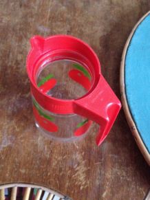 Pot à eau vintage "Pommes rouges" HENKEL