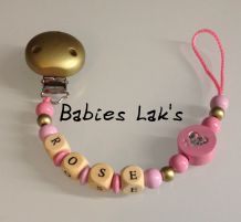 Attache tétine personnalisable 