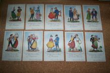 LOT 33 ANCIENS CHROMOS FARINES JAMMET  14 CM PAR 9 CM 