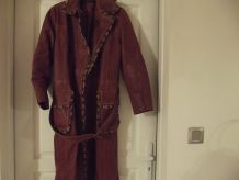 manteau cuir vintage