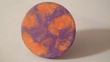 Bague moderne orange et violet
