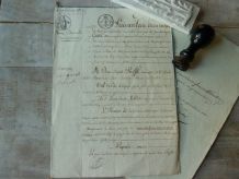 Acte notarié 1822