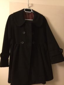 Manteau noir coupe patineuse - taille 1. 