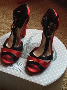 Escarpins talons larges 
