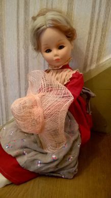 " Eloïse " poupée ancienne rétro, vintage , marque MIGLIORATI 