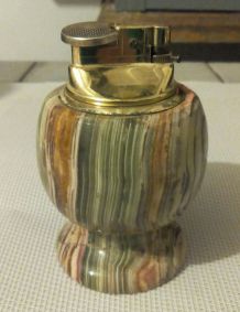 Briquet de table gaz - onyx véritable 